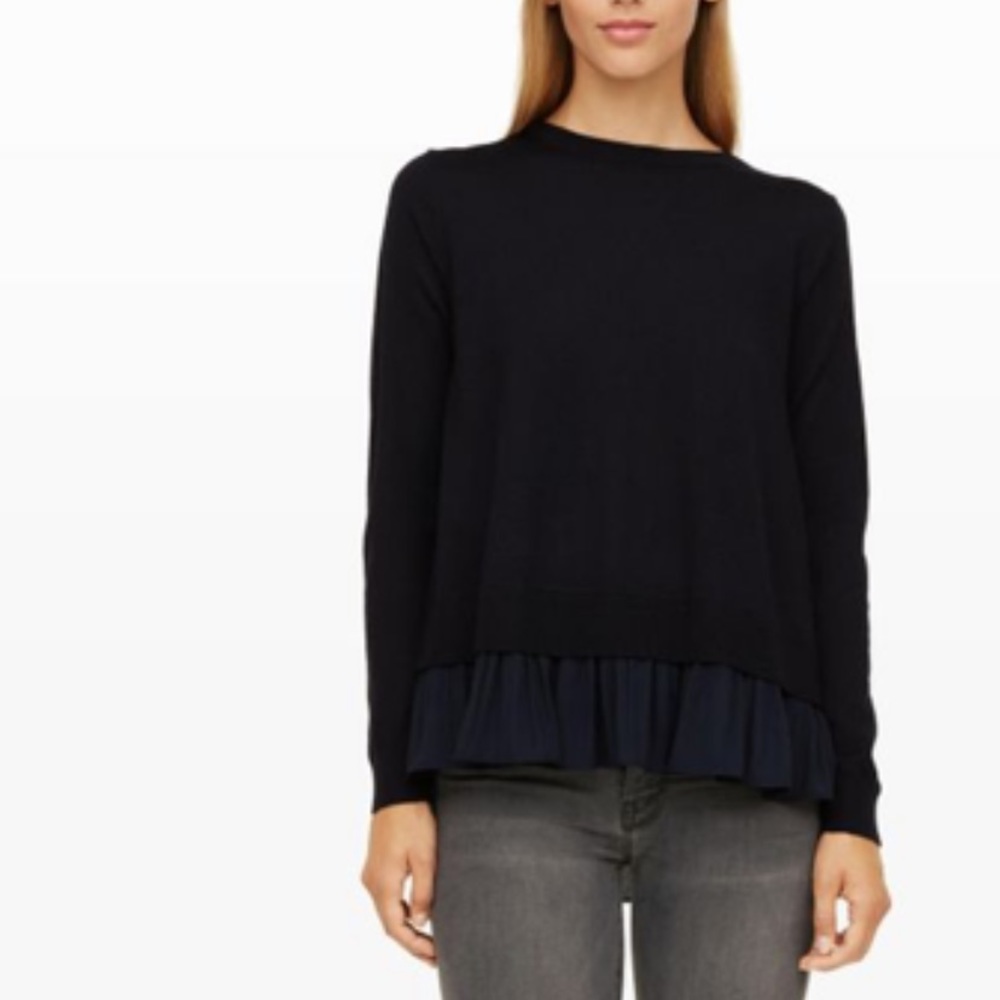 Club Monaco accordion back sweater